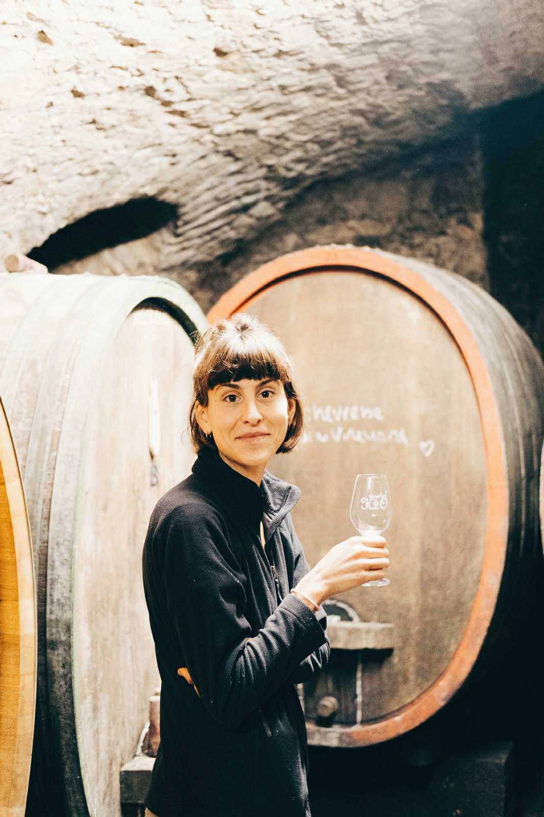 Alanna LaGamba Vin de LaGamba im Keller